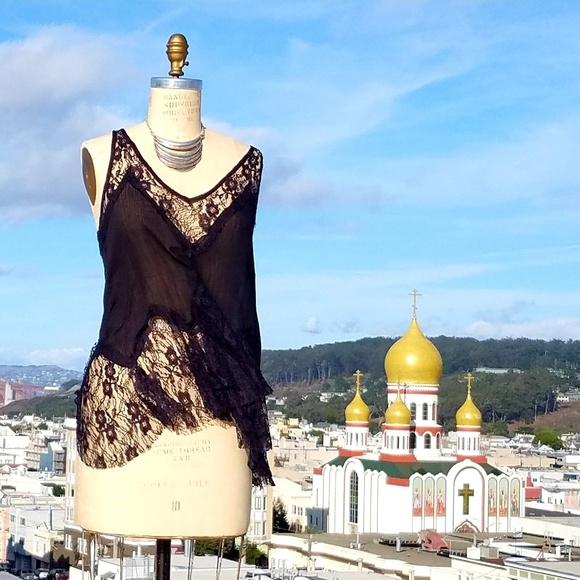 Free People Tops - Free People Lace Flyaway Hem Tank, Sz XS